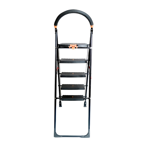 Inaithiram SL5SN Foldable Step Ladder 150kg Capacity Black Colour Rear View
