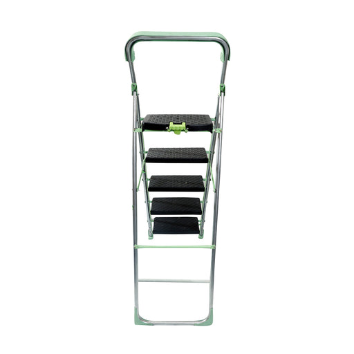 Inaithiram SL5SPR Foldable Step Ladder 150kg Capacity Green Colour Rear View