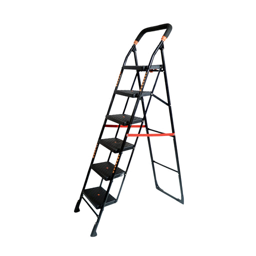 Inaithiram SL6SDLX Foldable Step Ladder 150kg Capacity with 06 Anti Slip Steps