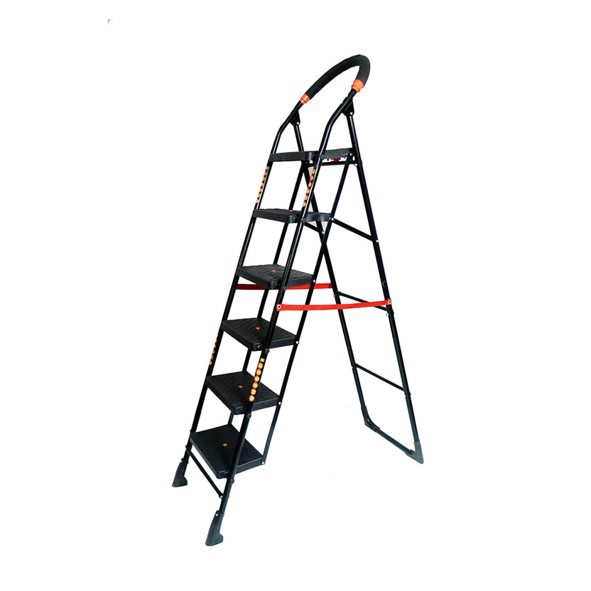 Hyrams Ladder Inaithiram SL6SN Foldable Step Ladder 150kg Capacity with 6 Steps