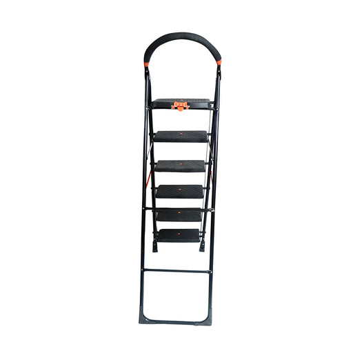 Inaithiram SL6SN Foldable Step Ladder 150kg Capacity Black Colour Rear View