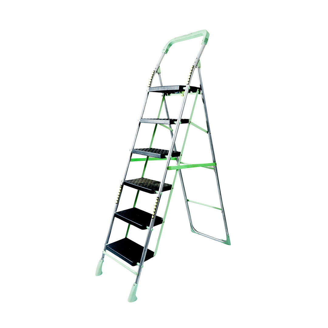 Hyrams Ladder Inaithiram SL6SPR Foldable Step Ladder 150kg Capacity with 6 Steps