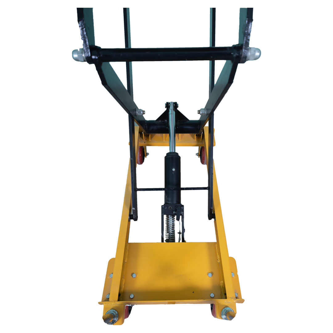 Inaithiram SLT500PU15LH Hydraulic Scissor Lift Table 500kg Capacity Yellow Colour 