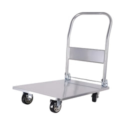 Inaithiram SSPT300PU Foldable Stainless Steel Platform Trolley 300kg Capacity