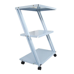 Inaithiram ZT3RPU Mild Steel 3 Shelves Z Shaped Trolley