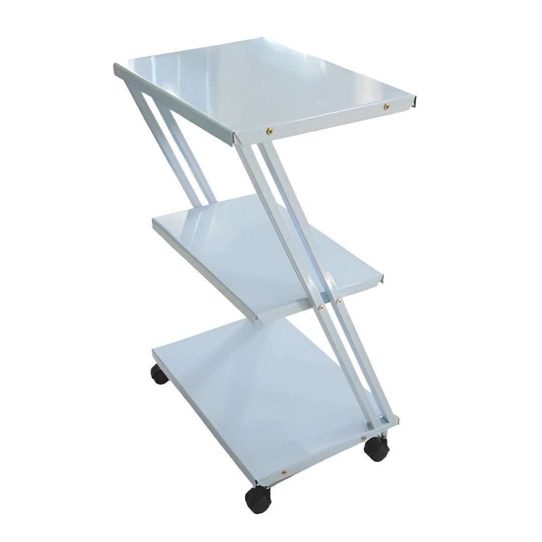 Inaithiram ZT3RPU Mild Steel 3 Shelves Z Trolley