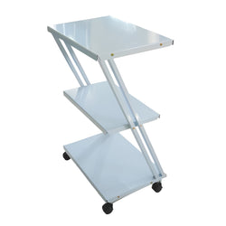 Inaithiram ZT3RPU Mild Steel 3 Shelves Z Trolley