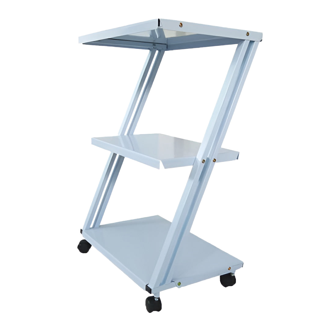 Inaithiram ZT3RPU Mild Steel 3 Shelves Z  Shape Trolley