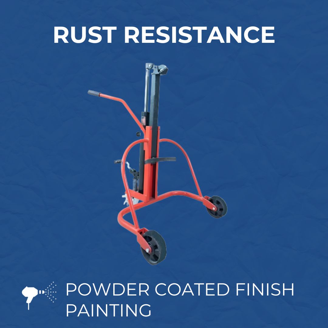 Inaithiram DM350PUN Hydraulic Drum Mover 350kg Capacity with Rust Resistance Powder Coated Painting