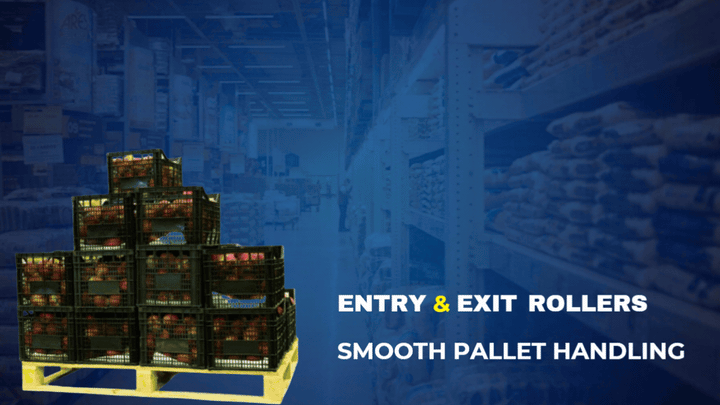 Inaithiram HPT3PUB Heavy Duty Hand Pallet Truck with Entry & Exit Rollers