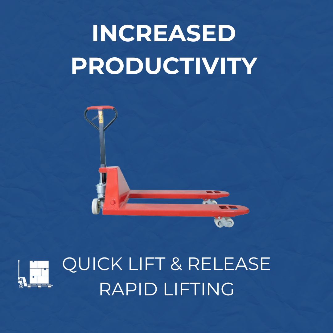 Inaithiram HPT5NB Hand Pallet Truck 5000kg Capacity with Quick Lift and Release Feature for Increased Productivity