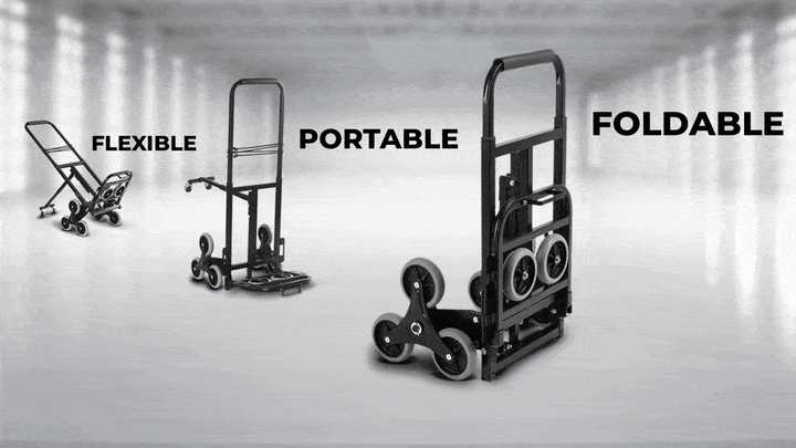 Inaithiram HT150BS Stair Case Climbing Hand Truck 150kg capacity Flexible Foldable Portable dual purpose floors and stairs