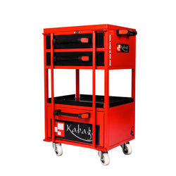 Kabage 2DTTC100N 2 Drawer Tool Trolley with Cabinet 100kg Capacity