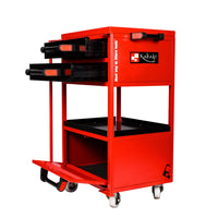 Kabage 2DTTC100N 2 Drawer Tool Trolley with Cabinet 100kg Capacity