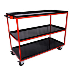 Kabage 3TTT150R 3 Tray Table Trolley 150kg Capacity