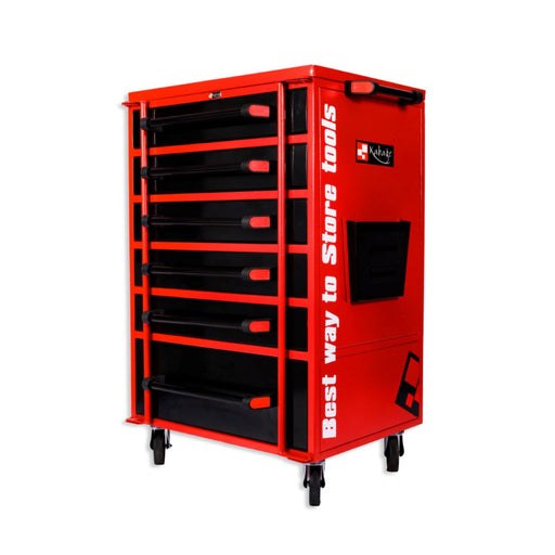 Kabage 6DTT150RA 6 Drawer Tool Trolley 150kg Capacity Red Colour