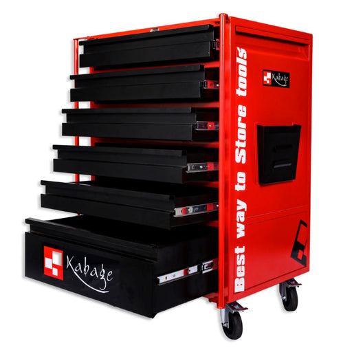 Kabage 6DTT150RB 6 Drawer Tool Trolley 150kg Capacity Red Colour