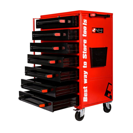 Kabage 7DTT150RA 7 Drawer Tool Trolley 150kg Capacity Red Colour