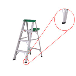 Liberti ASL4FT Aluminium Step Ladder 03 steps 4ft height 90kg Capacity Closeup of Anti Skid Rubber ABS Shoes