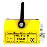 PML ML500 Heavy Duty Permanent Magnetic Lifter 500kg Capacity with 3.0 Factor Of Safety