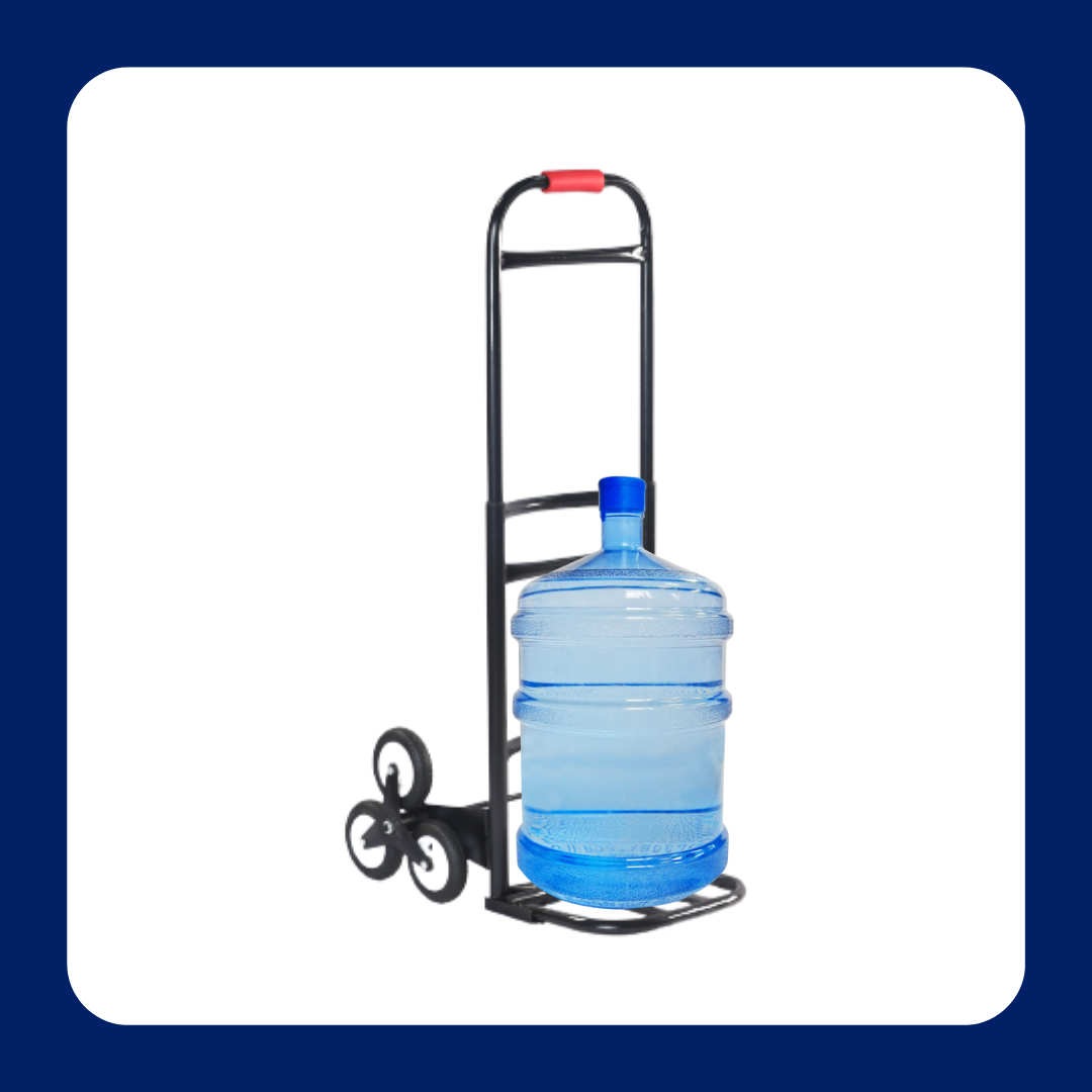 Inaithiram HT70WB Staircase Climbing Hand Truck for Cylinders and Water Barrels 70kg Capacity Foldable Portable Extendable