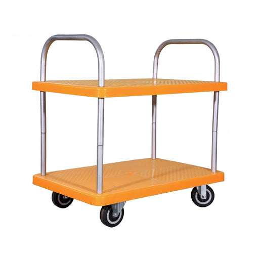 SRP 2LPPT150PU Plastic Mobile Platform Trolley 150kg Capacity Orange Colour