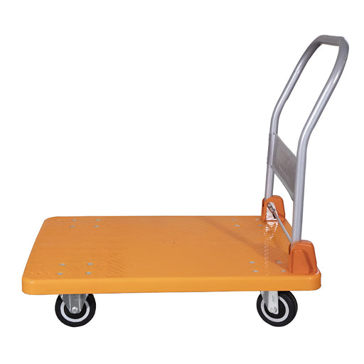 SRP PPT150PU Foldable Plastic Platform Trolley 150kg Capacity with PU Wheels