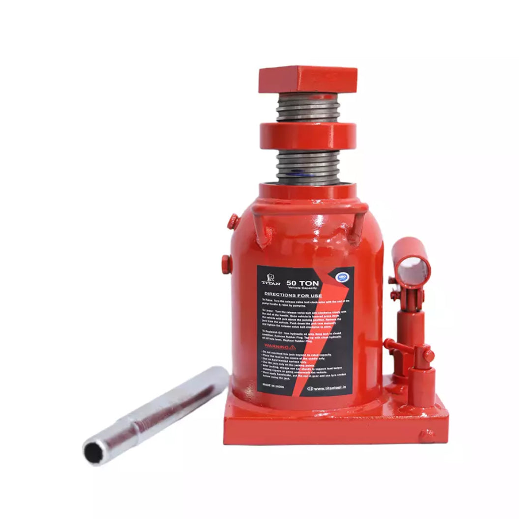 Titan HBJ50T Heavy Duty Hydraulic Bottle Jack 50Ton Capacity