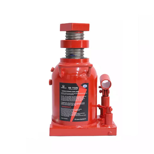 Titan HBJ50T Heavy Duty Hydraulic Bottle Jack 50Ton Capacity Red Colour